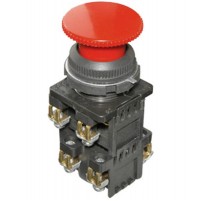 КЕ-192 У2 исп.2, красный, 3з+1р, гриб без фиксации, IP54, 10А ,660В, выключатель кнопочный (ЭТ)  ET529329  Электротехник