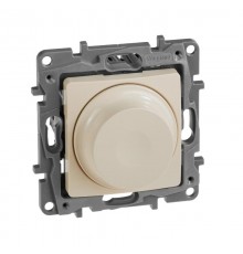 Etika Слоновая кость Светорегулятор поворотный, 300Вт, без нейтрали  672319  Legrand