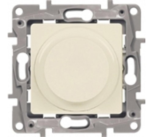 Etika Слоновая кость Светорегулятор поворотный, 300Вт, без нейтрали  672319  Legrand