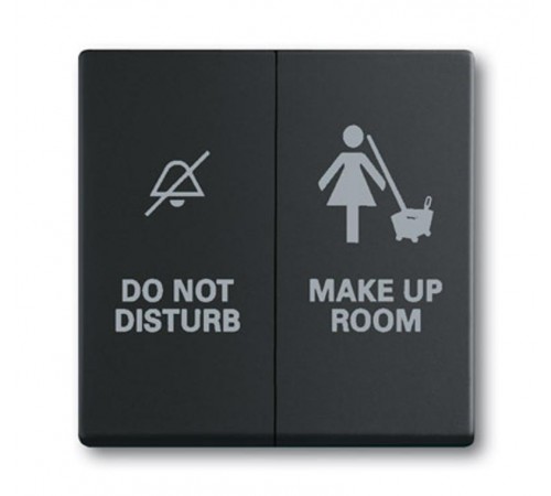 Клавиша для механизма 2-клавишного выключателя/переключателя/кнопки, серия solo/future, цвет чёрный бархат  1751-0-3037   2CKA001751A3037  ABB