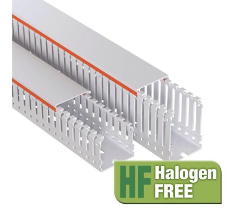 Короб перфорированный, без галогенов, светло-серый RLHF6 25x40  01163RLHF  DKC