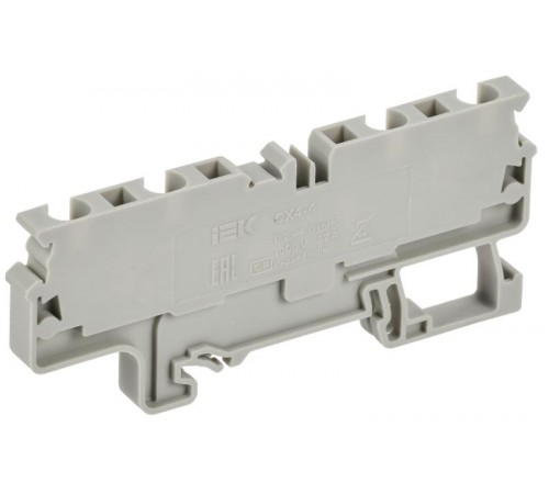 ARMAFIX Клемма пруж. CX4-4 4мм2 4-конт. серая  AF-CT40-00-4-K03-004  IEK