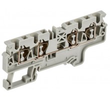 ARMAFIX Клемма пруж. CX4-4 4мм2 4-конт. серая  AF-CT40-00-4-K03-004  IEK
