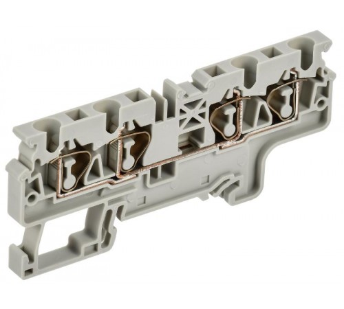 ARMAFIX Клемма пруж. CX4-4 4мм2 4-конт. серая  AF-CT40-00-4-K03-004  IEK