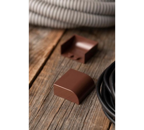 Заглушка (40х16) (4 шт) Plast EKF PROxima  под темное дерево    ecd-40-16x4   EKF 