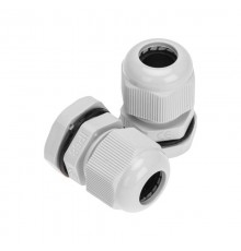 Кабельный ввод PG-11 (5-10мм) серый, комплект (2 шт/уп)  07-8011-A2  REXANT