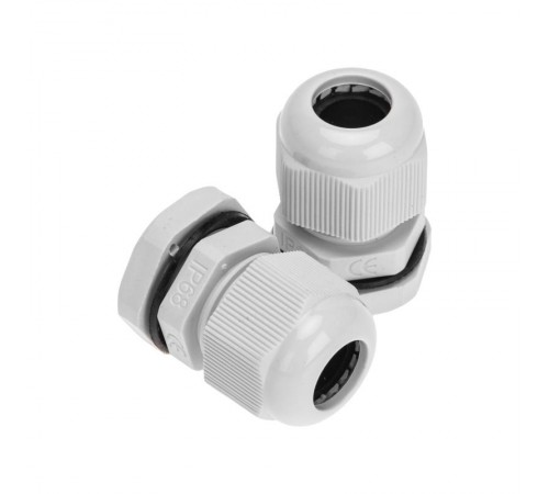 Кабельный ввод PG-11 (5-10мм) серый, комплект (2 шт/уп)  07-8011-A2  REXANT