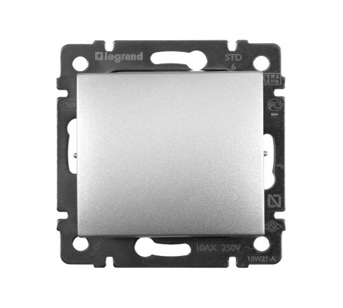 Valena Алюминий Переключатель 1-клавишный  770106  Legrand