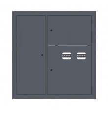 Щит этажный 2 кв. слаботочка слева RAL7016 (1000х950х150)  PROxima mb29-v-2z-ral7016 EKF