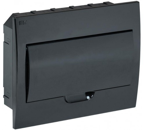 Корпус модульный пластиковый встраиваемый ЩРВ-П-12 черный черн. дв IP41 KREPTA 3  MKP13-V-12-41-K02  IEK