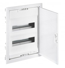 Щит встраиваемый Nedbox - с синей полупрозрачной скругленной дверью - 2 рейки - 24+4 модуля  001422  Legrand