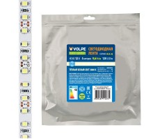 Лента светодиодная теплый белый свет 3000K ULS-Q330 2835-120LED/m-8mm-IP20-DC12V-9,6W/m-5M-3000K  UL-00004540  Volpe