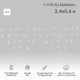 Гирлянда Айсикл (бахрома) светодиодный, 2,4 х 0,6 м, белый провод, 230 В, диоды белые, 88 LED  255-034  NEON-NIGHT