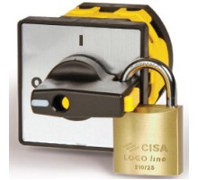 Серебр.площадка и черн.ручка под замок, 48х48, на винты  AZ0301  DKC