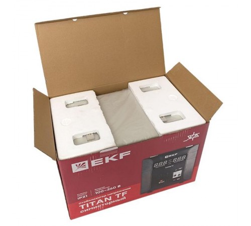 Стабилизатор напряжения электронный напольного исполнения TITAN -TF-8000  stab-TF-8000 EKF