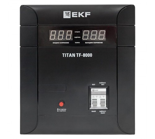 Стабилизатор напряжения электронный напольного исполнения TITAN -TF-8000  stab-TF-8000 EKF