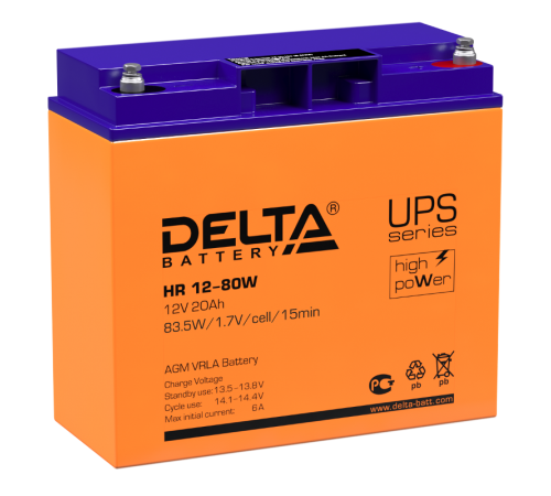 HR 12-80 W Delta Аккумуляторная батарея  4614010630007  DELTA