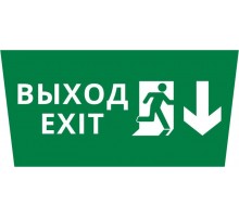 Пиктограмма ДСО-IP65 "Выход Фигура - вниз 1"  60467DEK  DEKraft