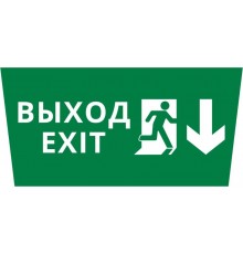 Пиктограмма ДСО-IP65 "Выход Фигура - вниз 1"  60467DEK  DEKraft