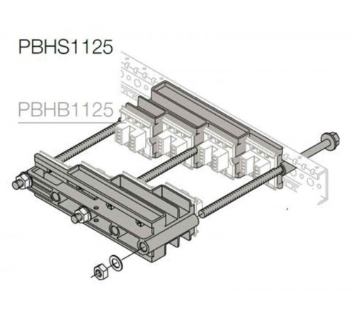 Держатель ступенчатый для шины медной1STQ007429A0000  ABB