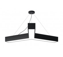 Светильник светодиодный Geometria Igrek SPO-143-B-40K-056 56Вт 4000К 3700Лм IP40 900*900*80 черный подвесной  Б0050571  ЭРА