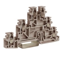 TLD.2(Ex)i, 3 уровневый проходной зажим синий 2,5 кв.мм  ZTL300  DKC