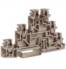 TLD.2(Ex)i, 3 уровневый проходной зажим синий 2,5 кв.мм  ZTL300  DKC