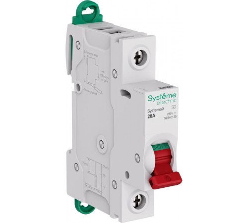 Systeme9 Выключатель нагрузки (ВН) 1P 20A 230В  S9S40120  SE