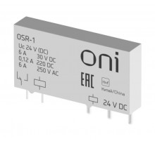 Реле ультратонкое OSR 1C 24В DC   OSR-1  ONI