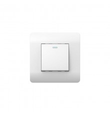 Выключатель 1-клавишный  с подсветкой, 10А, белый(NEW3-E)  431521  CHINT