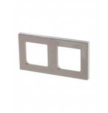 ABB Levit Кофе макиато / белый Рамка 2-ая  3901H-A05020 18W  2CHH015020A6018  ABB