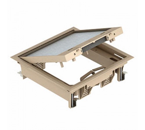 Лючок GES4-2U (универсальный) 6xModul45 (полиамид,бежевый) (GES4-2U10T 1019)  7405147  OBO Bettermann