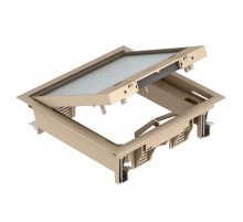 Лючок GES4-2U (универсальный) 6xModul45 (полиамид,бежевый) (GES4-2U10T 1019)  7405147  OBO Bettermann