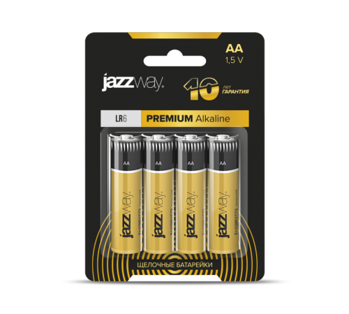 Элементы питания LR 6 PREMIUM Alkaline BL-4  .5008137  JAZZway