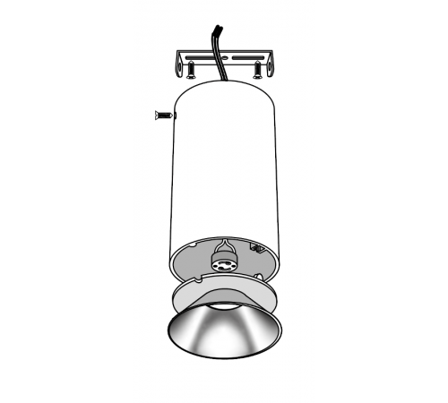 Светильник светодиодный накладной PDL-R 14080 GU10 WH/BL 230V IP20  .5031340  Jazzway