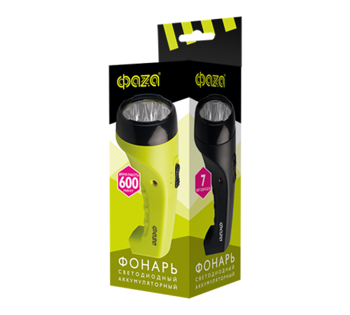 Фонарь прожекторный  AccuF2-L07-bk (черн.)  5000810  ФАZА