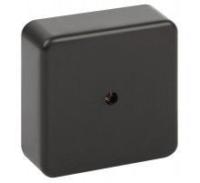 Распаячная коробка  BS-B-75-75-28 75х75х28мм без клеммы черная IP40 BS-B-75-75-28  Б0061809  ЭРА