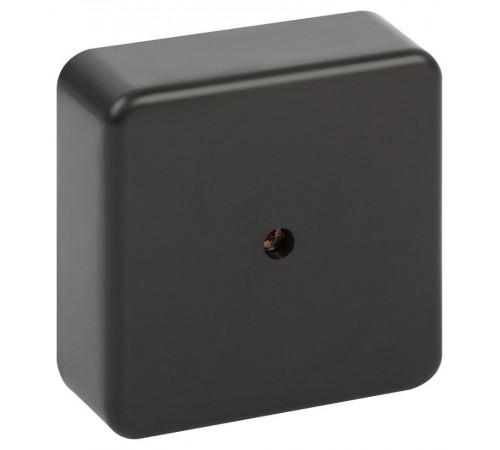 Распаячная коробка  BS-B-75-75-28 75х75х28мм без клеммы черная IP40 BS-B-75-75-28  Б0061809  ЭРА