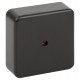 Распаячная коробка  BS-B-75-75-28 75х75х28мм без клеммы черная IP40 BS-B-75-75-28  Б0061809  ЭРА