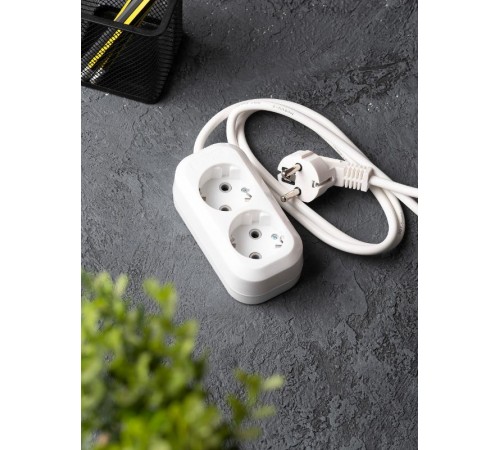 Удлинитель "Эксперт"  2 гнезда 2 метра 16А/3,5кВт с заземлением ПВС 3х1 EKF PROxima  UBA16-310-2-02  EKF