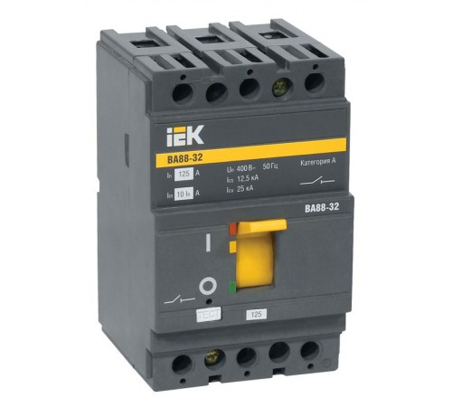 Авт. выкл. ВА88-32 3Р 12,5А 25кА R   SVA10-3-0012-R  IEK