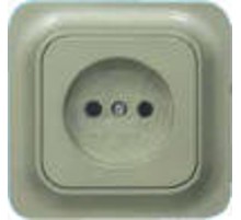 Розетка эльба с з/к платина  Э1-02-24  Рувинил