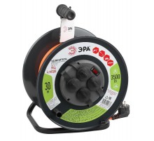 Удлинитель силовой ЭРА RMx-4es-3x1.5-30m-IP44 на м. катушке c/з 4 гн 30м ПВС 3х1.5  Б0046850  ЭРА