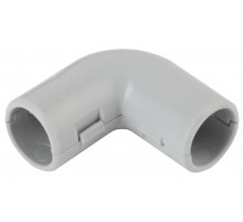 UG-25 Аксессуары для труб и металлорукава ЭРА Угол 90 гр.(серый) соединительный для трубы 25мм (10шт)  Б0036836  ЭРА