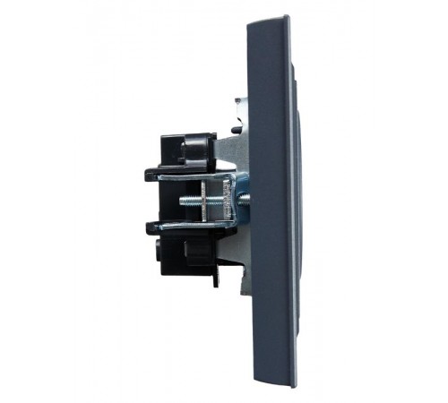 BRITE Розетка без заземления без шторок10А в сборе РСР10-1-0-БрМ маренго  BR-R10-10-K35-F  IEK