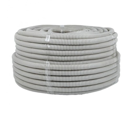 Труба гибкая гофрированная ПВХ 20мм с протяжкой (100м)  tg-z-20  EKF