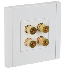 FORTE&PIANO Аудиорозетка 4-местная FP239 белый  FP-S40-K01  IEK