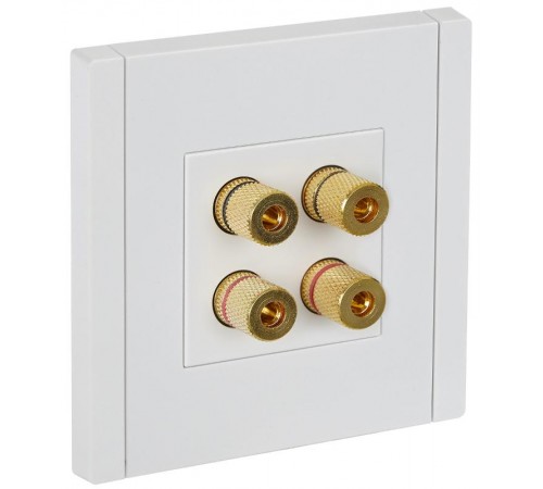FORTE&PIANO Аудиорозетка 4-местная FP239 белый  FP-S40-K01  IEK