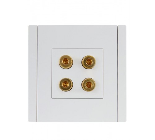 FORTE&PIANO Аудиорозетка 4-местная FP239 белый  FP-S40-K01  IEK