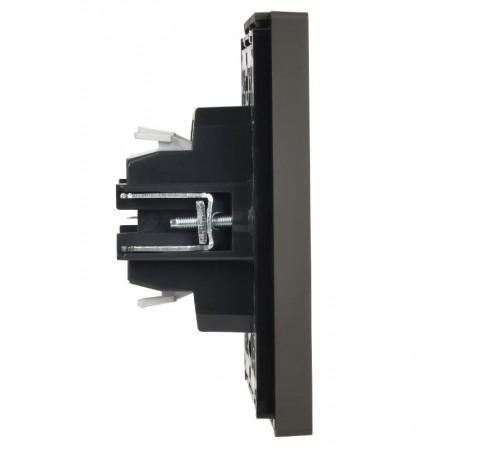 FORTE&PIANO Выключатель 1-клавишный самовозвратн. 10А FP310 серый  FP-V14-0-10-1-K03  IEK